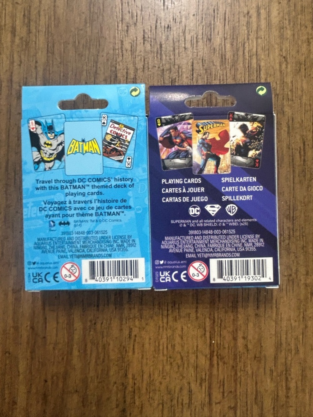 NEW Batman & Superman Playing Cards - DC Comics Decks - Picture 2 of 2